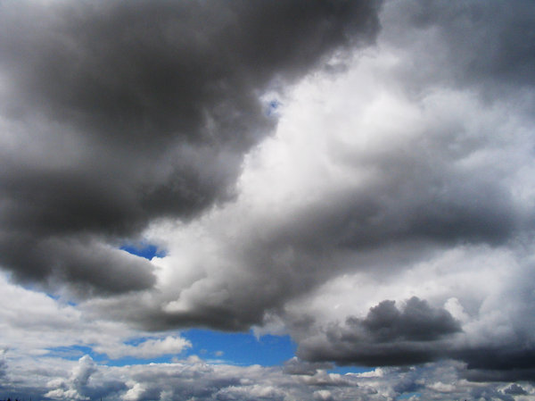 cloudy skies